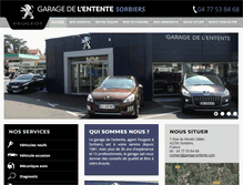 Tablet Screenshot of garage-entente.com